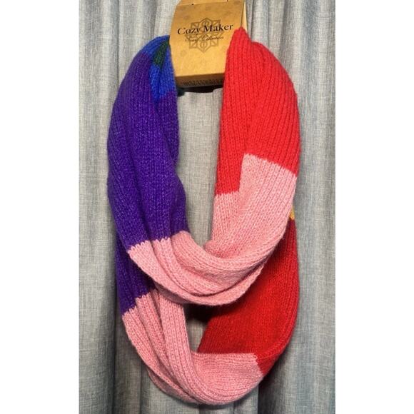 Cozy Maker Soft Scarf Collection Rainbow Colorful NWT - Picture 2 of 11